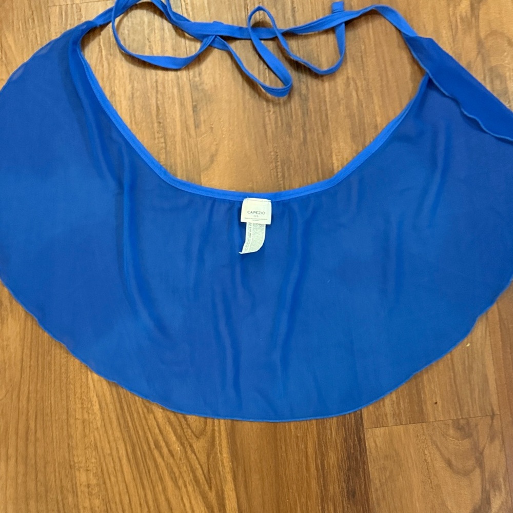 Capezio Vibrant Blue ballet wrap skirt